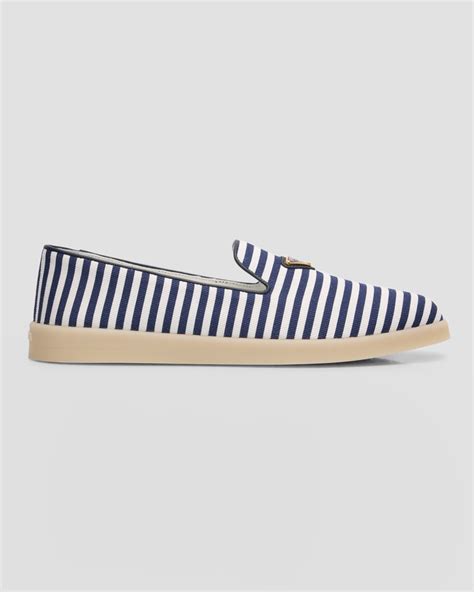 prada saint tropez slip on|Prada Saint Tropez Stripe Slip.